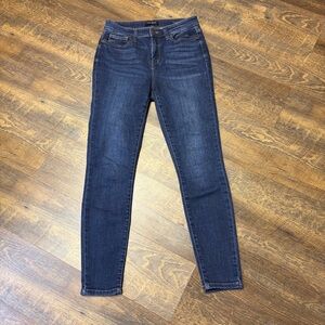 Judy Blue Skinny Fit High Rise Jeans Womens 7/28 Blue Stretch Dark Blue Denim
